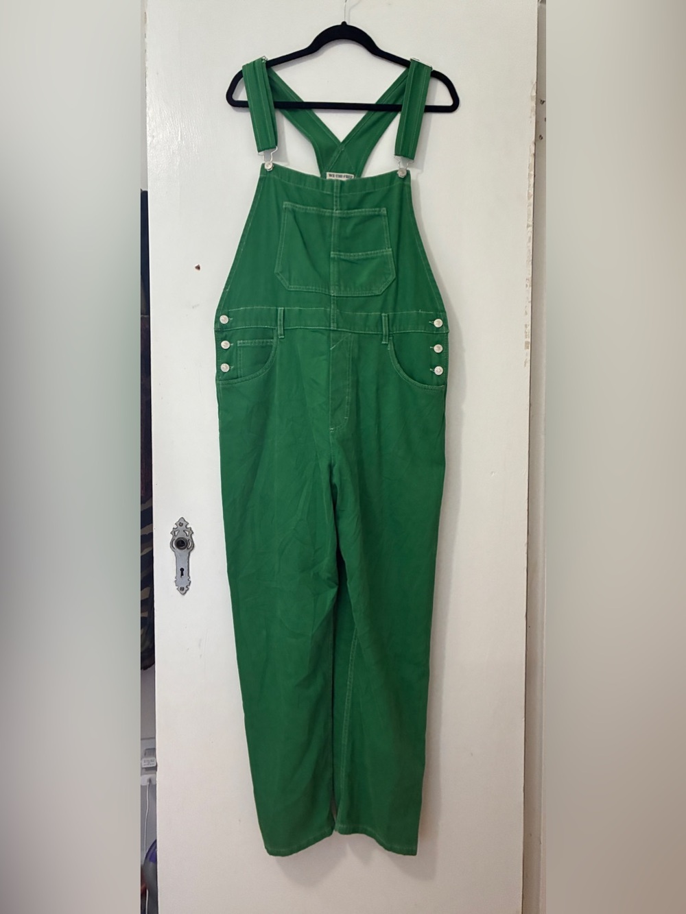 We The Free Green Denim Cotton Overalls XL